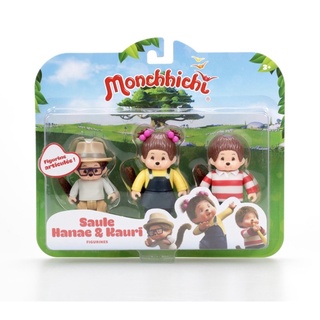 Monchhichi Kauri Hanae &amp; Willow figure ฟิกเกอร์ มอน ชิชิ คาอุริ ฮานาเอะ และวิลโล่ สินค้าลิขสิทธิ์แท้