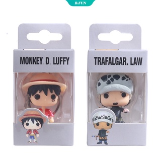 Funko POP!พวงกุญแจ วันพีช ลิง D. โมเดลฟิกเกอร์ Luffy/Law ของเล่นสะสม พวงกุญแจ [FUN]