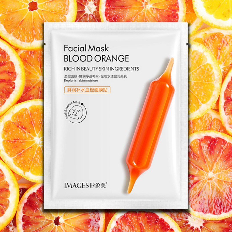 มาส์กหน้า Blood Orange มาร์คหน้าส้มสีเลือด เพิ่มความชุ่มชื้นและรับวิตามินเข้าผิวหน้า