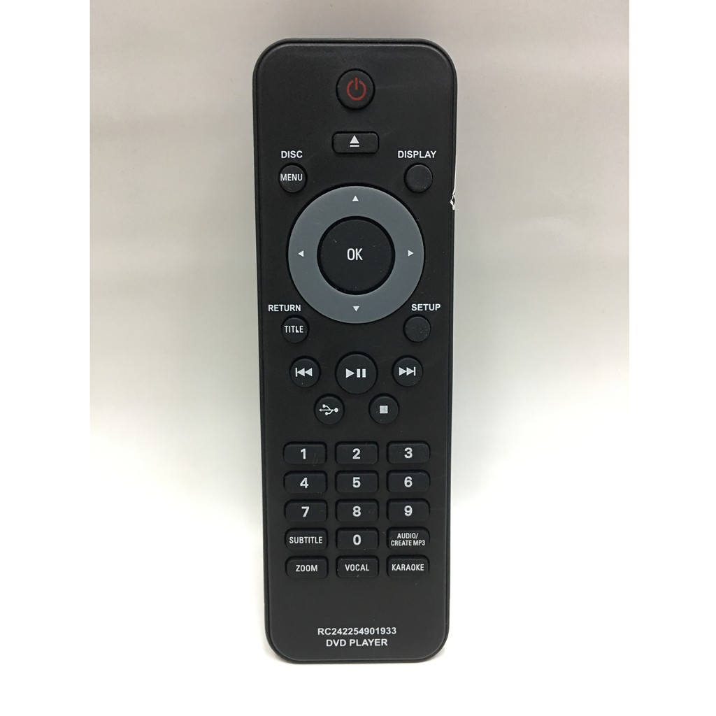 รีโมทดีวีดี ฟิลิปส์ DVD Philips ใช้ได้กับเครื่องเล่น DVD Player เดี่ยวได้ทุกรุ่น