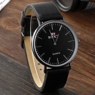 นาฬิกาข้อมือแฟชั่น SOXY สายหนัง Leather Strap Round Dial