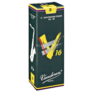 Vandoren V16 Tenor Saxophone Reeds 5 Pieces/Box ลิ้นเทเนอร์แซกโซโฟน รุ่น V16 (กล่อง)