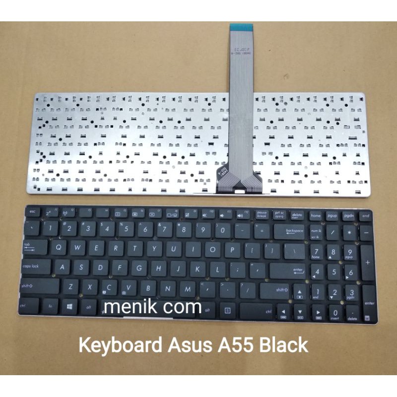 คีย์บอร์ด ASUS A55, K55, R500
 สีดํา