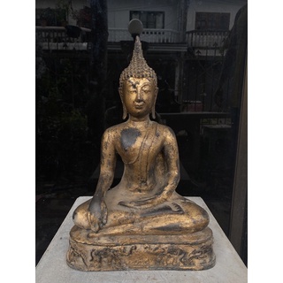พระบูชาศิลปะเชียงแสน เก่าเกบคะ หน้าตัก9"สูง15"