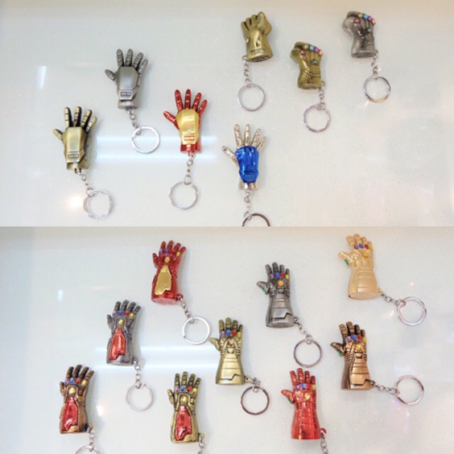 พวงกุญแจเหล็กThe avengers พวงกุญแจมือธานอส พวงกุญแจมือThe avengers