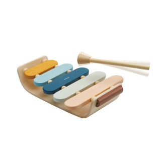 PlanToys 6441 Oval Xylophone - Orchard ของเล่นไม้เสริมพัฒนาการ ระนาด - ออร์ชาร์ด สำหรับเด็กอายุ 12 เดือน