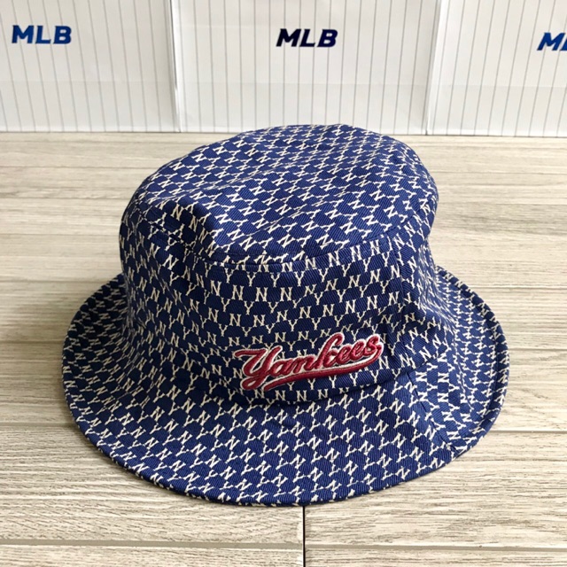 หมวก MLB Bucket Hat monogram ปัก Yankees
