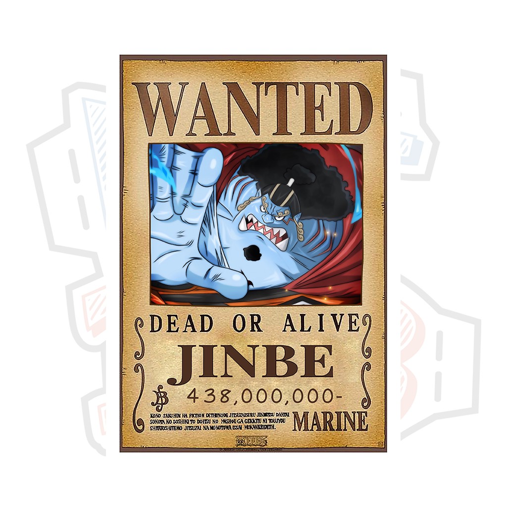 Jinbe (Timeskip) Wanted Poster - One Piece