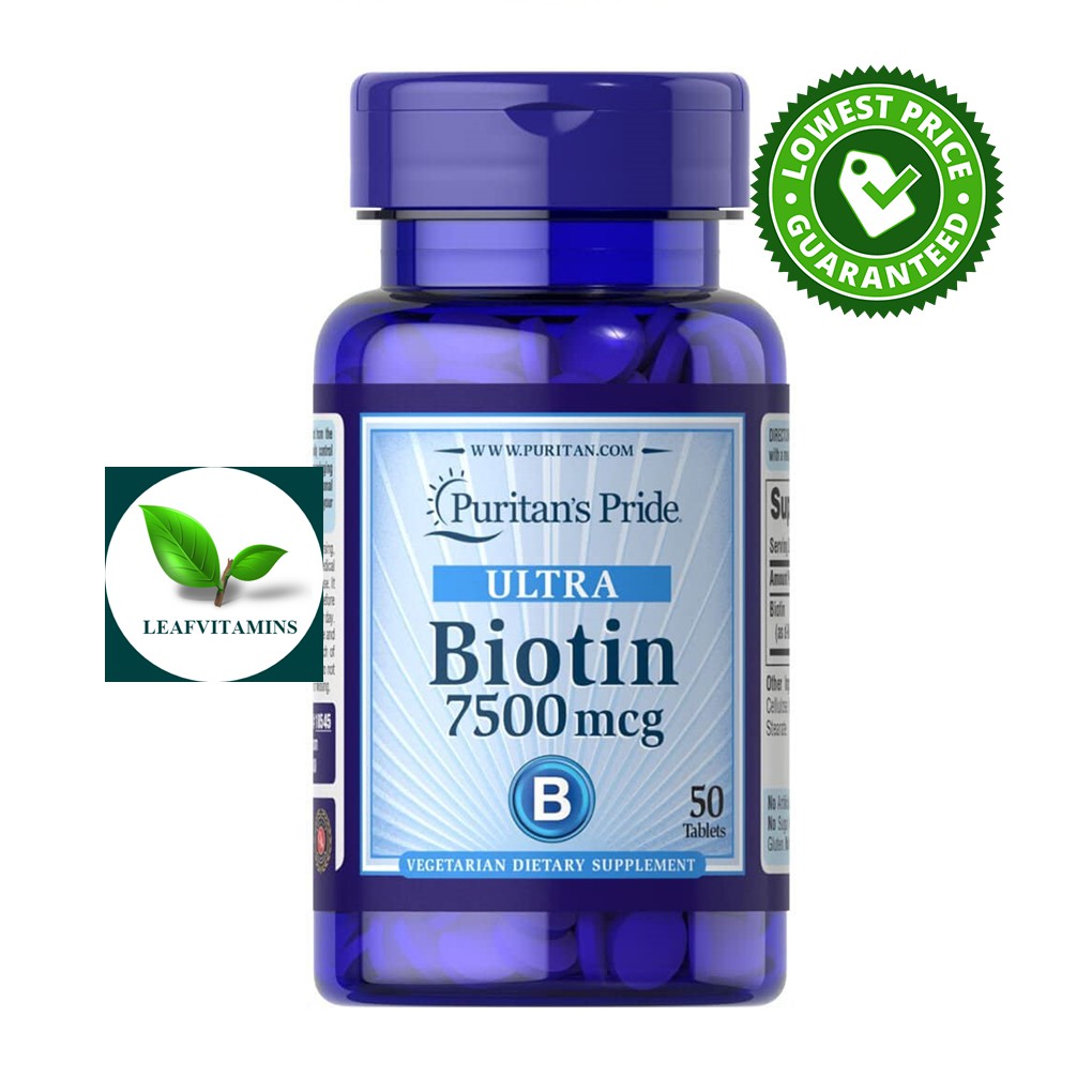 puritan-s-pride-biotin-7500-mcg-50-tablets-leafvitamins-thaipick
