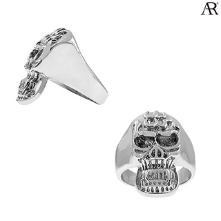 ANGELINO RUFOLO Ring ดีไซน์ Demon แหวนผู้ชาย Stainless Steel 316L(สแตนเลสสตีล)คุณภาพเยี่ยม สีเงิน