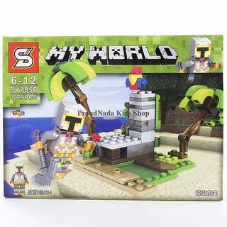 ProudNada Toys ของเล่นเด็กชุดตัวต่อเลโก้มายเวิร์ล S MY WORLD 112+PCS SY785D