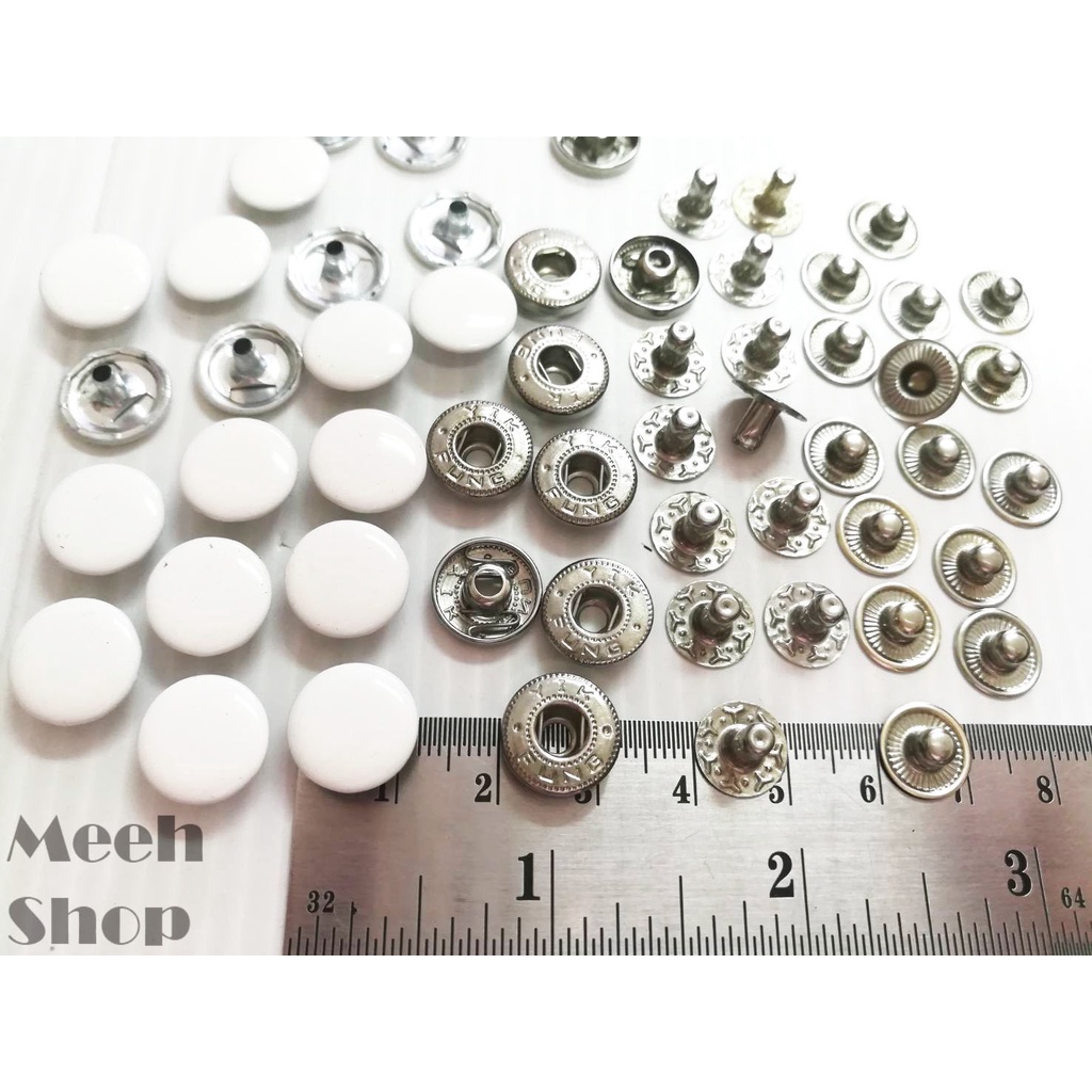 (ห่อละ 50 ชุด)กระดุมแป๊กVT5 ขนาด 12 มิล และชุดตอก กระดุมสแน๊ป กระดุมตอก กระดุมVT ราคา ถูกที่สุด ดีลบีเคเค แกลเลอรีภาพที่ 5