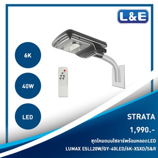 ชุดโคมไฟถนนพร้อมหลอดไฟ L&amp;E รุ่น STRATA (8)