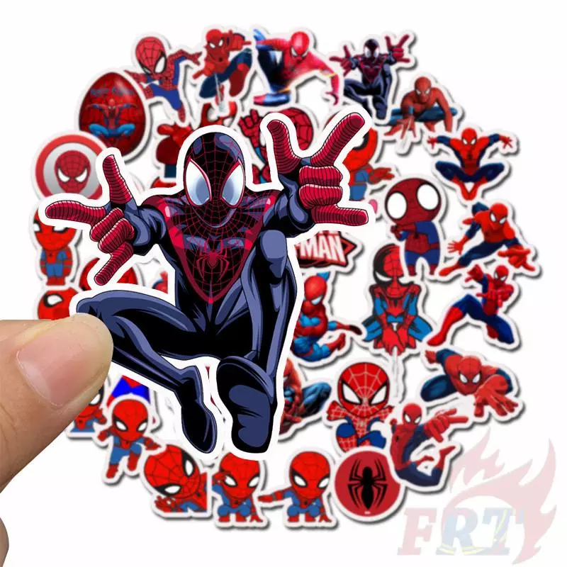 ❉ S.pider-Man Series 02 - M-Cartoon Superhero สติ๊กเกอร์ ❉ 35Pcs/Set DIY Fashion Luggage Laptop Skateboard Doodle Decals สติ๊กเกอร์