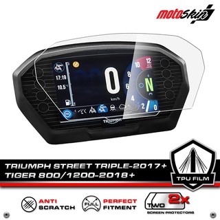 ฟิล์มกันรอยหน้าปัด TRIUMPH Street Triple 765 - 2017+ PRO TPU Dashboard Protection Film