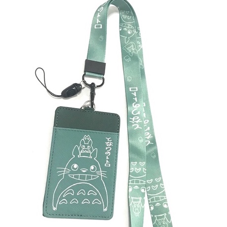 TOTORO G  ที่ใส่บัตร  พร้อมสายคล้องคอ ลาย TOTORO G  งานดี สวยงาม สำหรับ บัตร 6x8 cm  MN