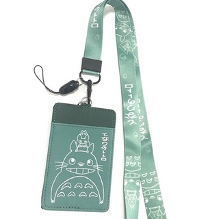 TOTORO G สายคล้องคอ สายคล้องบัตร ที่ใส่บัตร ซองใส่บัตร พร้อมสายคล้องคอ ลาย TOTORO G  งานดี สวยงาม สำหรับ บัตร 6x8 cm  MN