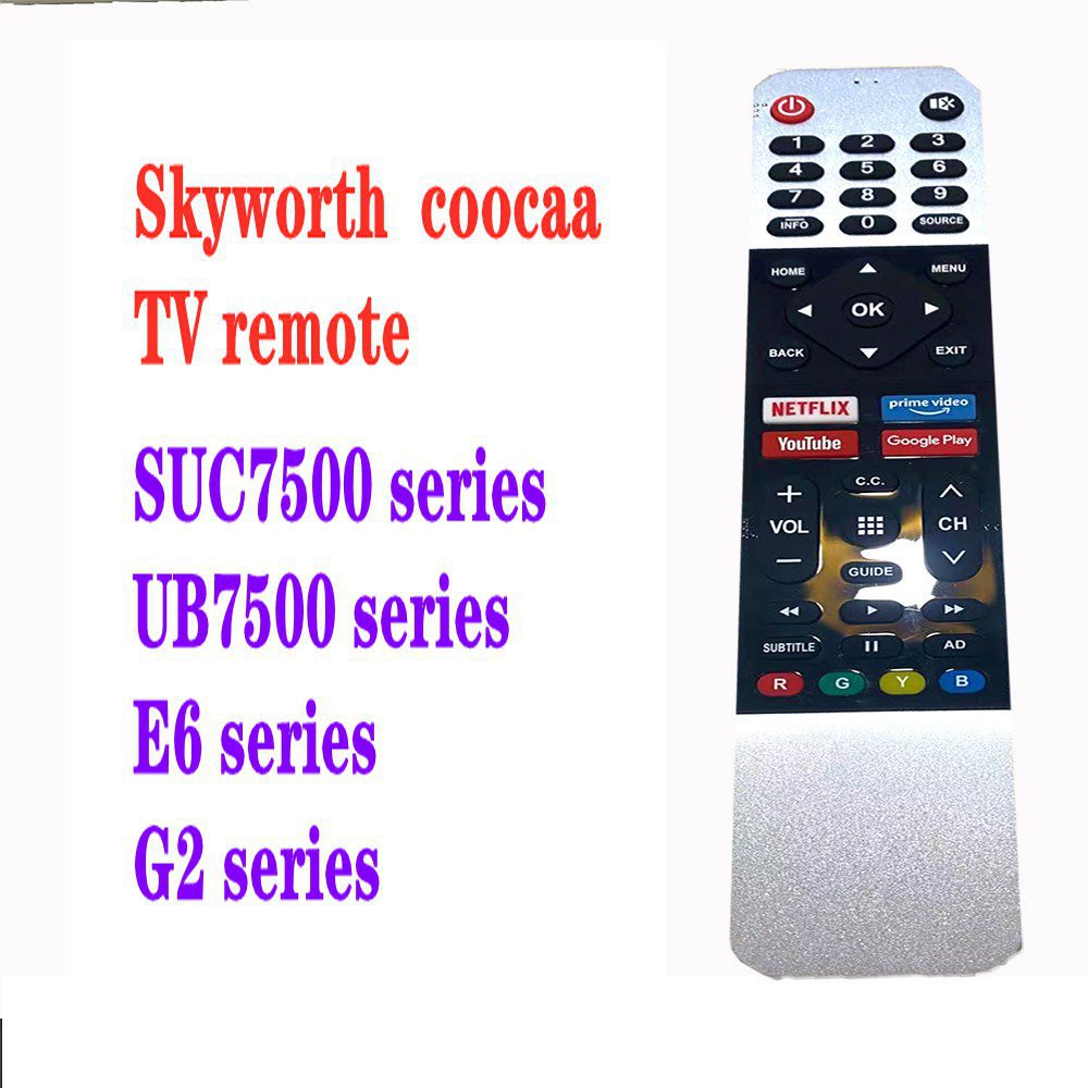 Coocaa Skyworth รีโมตคอนโทรลสมาร์ททีวี TB5000 UB5100 UB5500 SUC7500 UB7500 E6 และ G2 Series