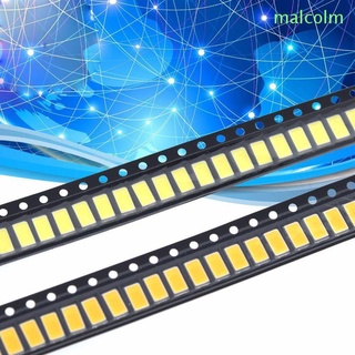 Malcolm ไดโอดขนาดเล็ก 100 ชิ้น Led น้ําหนักเบา 0.5W 5730 35-40lm Smd สีขาว / หลากสี