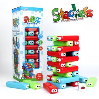 Ally Baby Family Fun Stackers Brick Tower Stcking Game เกมส์ตึกถล่ม เกมตัวต่อ คอนโด