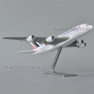 ของเล่นโมเดลเครื่องบิน 1:250 Scale Plane Aircraft Model Toy Airbus A380 Air France Aerobus Collectible ของสะสม