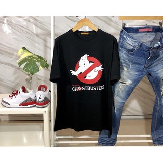 Prince New!! OverSize ผ้าcotton อย่างดี ใส่สบายมาก ระบายความร้อนได้ดี สีดำสกรีน GHOSTBUSTERS