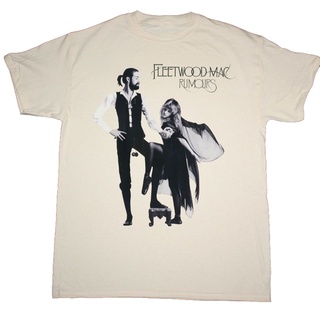 เสื้อยืดผ้าฝ้ายCOTTON เสื้อยืด พิมพ์ลาย Fleetwood Mac 1977 สีขาว สําหรับผู้ชาย และผู้หญิงS-5XL