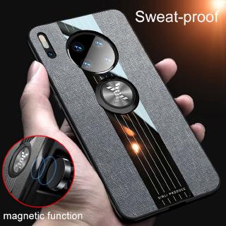 เคสโทรศัพท์มือถือ TPU แบบนิ่ม มีแหวนแม่เหล็ก สําหรับ Huawei Mate 30 Pro Mate30