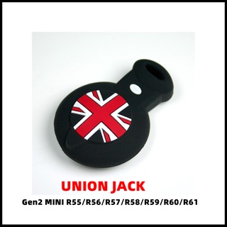 ซองยางเข้ารูป Silicone Key FOB Union Jack (ธงขาติอังกฤษ แดง/ขาว) [สำหรับ Gen2 MINI รุ่น R55/R56/R57/R58/R59/R60/R61]