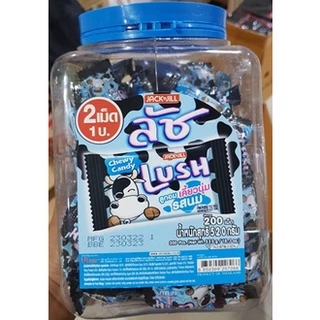 LusH ลัช ลูกอมเคี้ยวนุ่มสอดไส้รสต่างๆ มีให้เลือก 6รส คาราเมล,สตอเบอรี่,ช็อกโกแลต 50เม็ด-รสนม200เม็ด ลูกอม