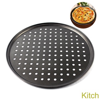 [Kitch]32CM Non-stick Pizza Pan Pizza Tray Round Pizza Baking Tray Strong Baking Tool