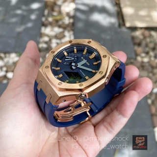 G-Shock AP Gen3 Navy Blue Rosegold รุ่น GA-2110ET-2A ของแท้ ประกัน 1 ปี