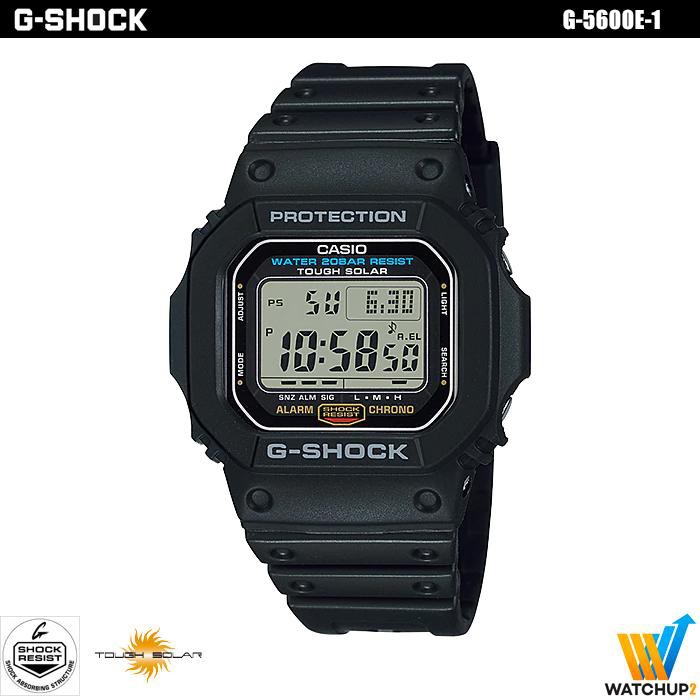 Casio G-shock Tough solar นาฬิกาข้อมือ รุ่น G-5600E-1 - Black