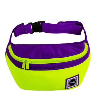 กระเป๋าคาดอก MHWstreetwear สีนีออน/ม่วง คาดอก คาดเอว waistbag hippack chestbag