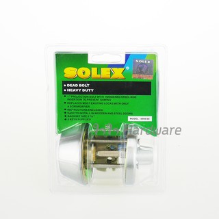 SOLEX กุญแจฝังประตู สแตนเลส สีเงิน ไขข้างเดียว รุ่น 5900 SS DEADBOLT โซเล็กซ์ B34-04