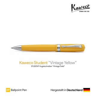 Kaweco Student "Vintage Yellow" Ballpoint Pen - ปากกาลูกลื่นคาเวโก้สติวเด้น รุ่นสีเหลืองวินเทจ