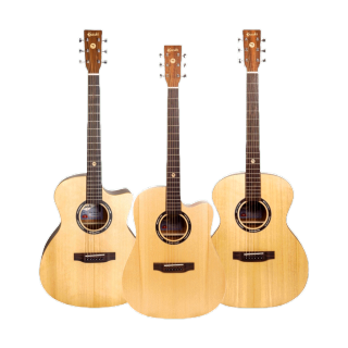 Kazuki Soul Series Top Solid Electric Acoustic Guitar กีต้าร์โปร่งไฟฟ้า EQ Fishman, Trans Acoustic ฟรี กระเป๋าบุฟองน้ำ