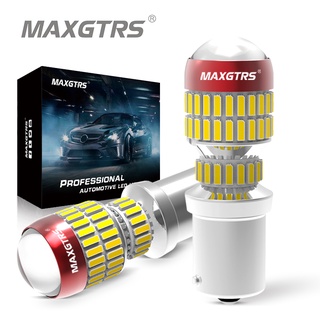 Maxgtrs หลอดไฟเลี้ยวรถยนต์ LED 1156 BA15s 7506 P21W R10W R5W 7440 W21W 2000Lm 2 ชิ้น