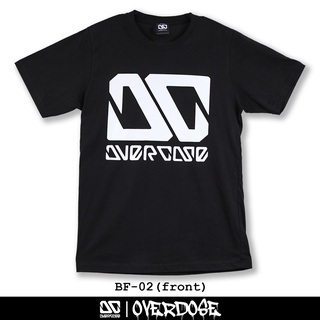 💙DRG💙Overdose T-shirt เสื้อยืดคอกลม สีดำ รหัส BF-02(โอเวอโดส)