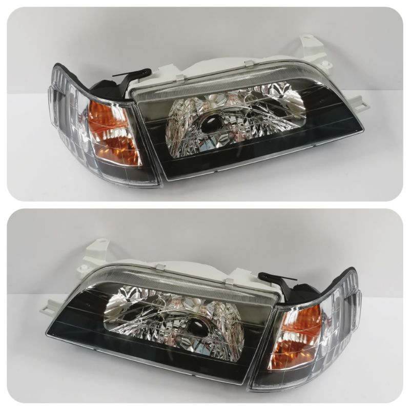 ไฟหน้า​ ไฟหน้า​แต่ง​ TOYOTA​  AE100​ AE101​ AE102​ (สามห่วง)​ เพชรโคมดำ