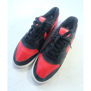 Nike Ebernon Low "Black Habanero Red" Size 42.5EU สีดำ/แดง มือสอง ของแท้