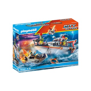 Playmobil 70140 Sea Rescue Fire Rescue with Personal Watercraft กู้ภัยทางทะเล เรือดับเพลิง