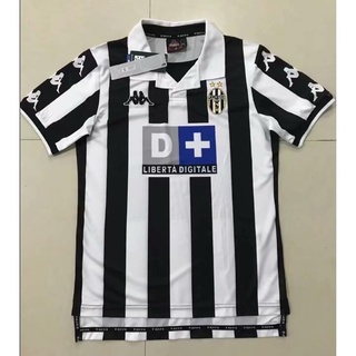 เสื้อกีฬาแขนสั้น ลายทีมชาติฟุตบอล Juventus 1999 2000 ชุดเหย้า สไตล์วินเทจ คุณภาพสูง สําหรับผู้ชาย