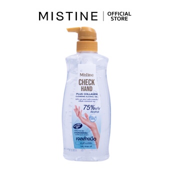 [พร้อมส่ง] Mistine Check Hand Cleansing Alcohol Gel 500ml เจลล้างมือขวดใหญ่
