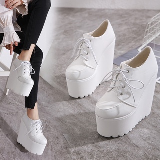 (C64)รองเท้าส้นสูง16cm/6.4นิ้ว (ขาว,ดำ) Sz.34-39 **❥𝓟𝓻𝓮-𝓞𝓻𝓭𝓮𝓻