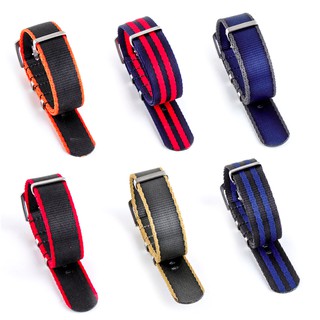 สายนาฬิกา Seatbelt Nato Strap ผ้าใบไนลอน นาโต้ นาโต้ หนา เกรดพรีเมี่ยม ขนาด 20mm 22mm