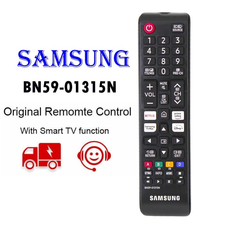 ใหม่ BN59-01315N สําหรับ Samsung NETFLIX LCD TV รีโมทคอนโทรล QE65S95BATXXU-