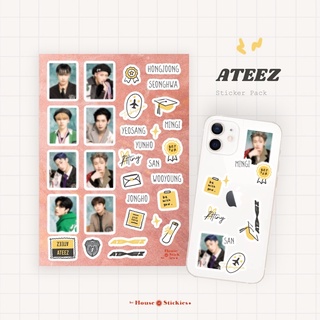 สติกเกอร์ Kpop ATEEZ Zero Fever Epilogue Edition (ไม่เป็นทางการ / Fanmade)