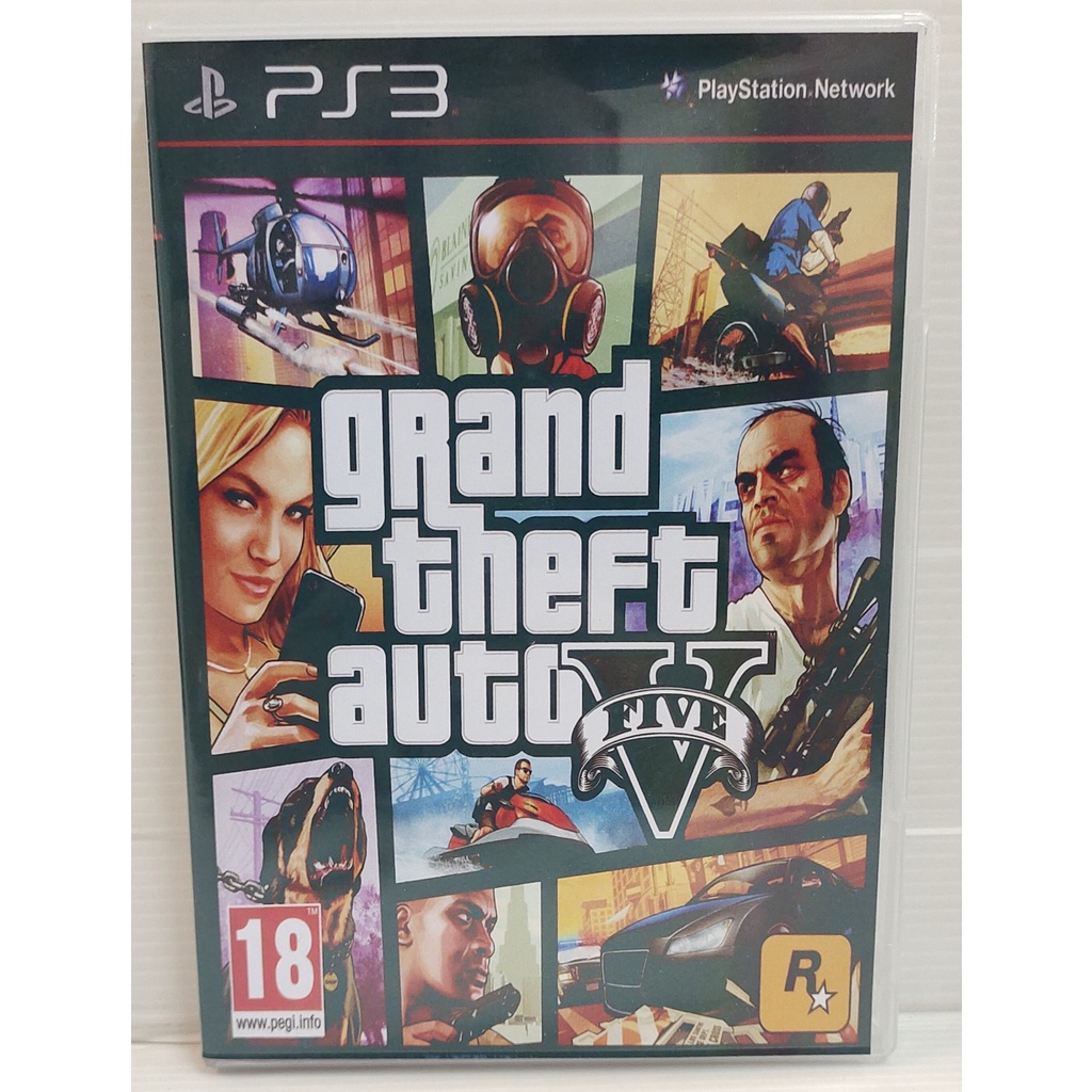 🎮แผ่นเกมส์ PS3 GTA V มือ2 แผ่นแท้ พร้อมส่ง🚚🚚🚚