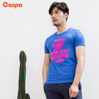 Caspa เสื้อยืดสกรีนลายกำมะหยี่ รุ่น - M165T เสื้อคอกลมแขนสั้นผ้าฝ้าย แฟชั่น วัยรุ่น